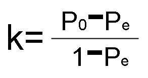 计数型测量系统分析(MSA) 计数型测量系统分析——卡帕值(k)计算公式
